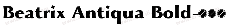 Beatrix Antiqua Bold字体转换